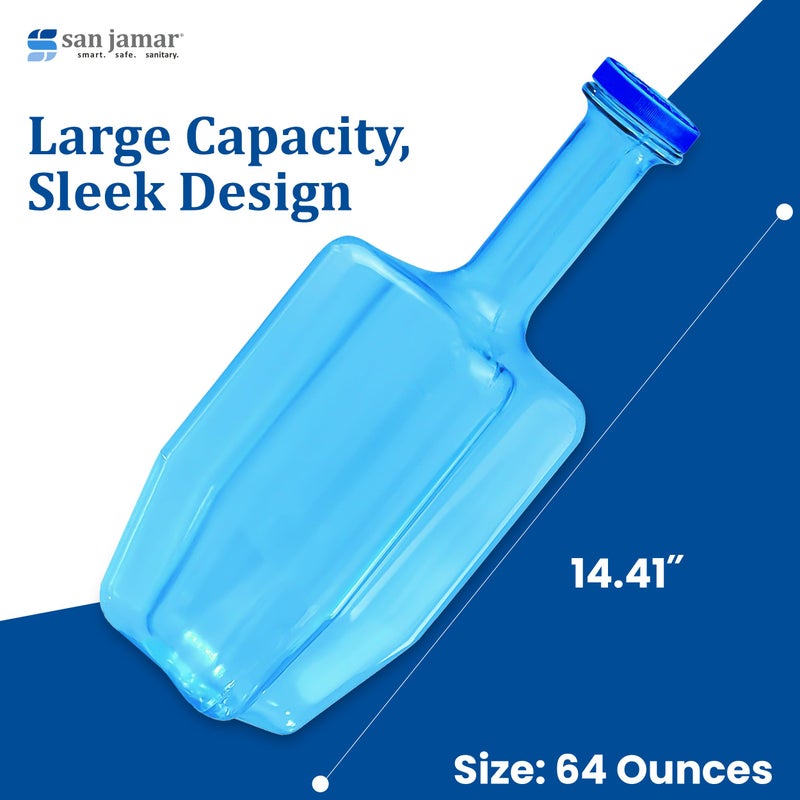 San Jamar Rapi-Kool Cold Paddle Chill Utensil for Chilling Soups and Hot Liquids In Restaurants and Kitchens, Plastic, 64 Ounces, Blue, (Set of 2) - Image 4